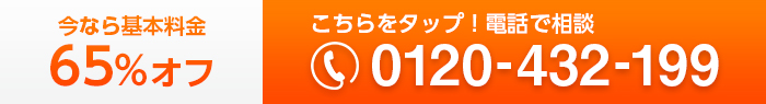 今なら基本料金65%OFF。電話で相談