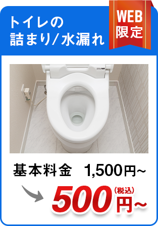 トイレの詰まり/水漏れ